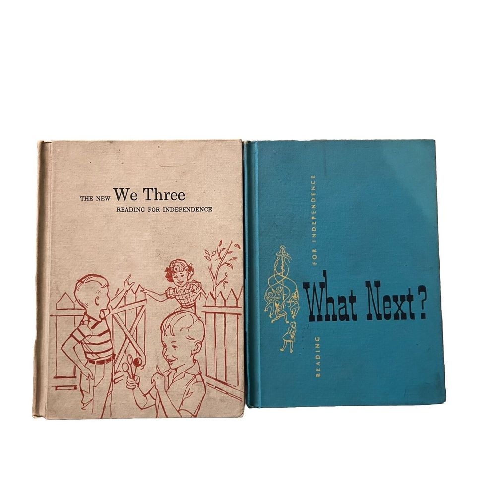 We Three / What’s Next Reading For Independence, By Artley & Gray, Vintage